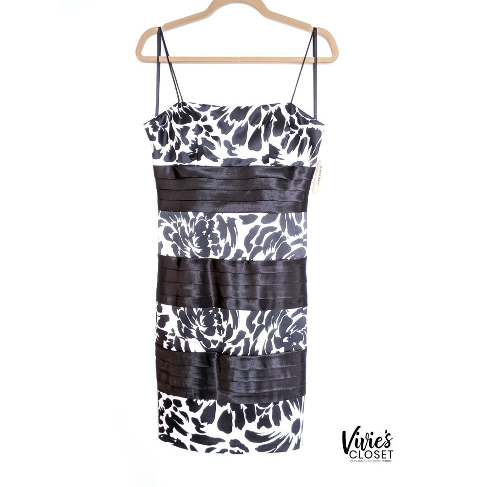 Dressbarn Black and White Cocktail Dress Sz8